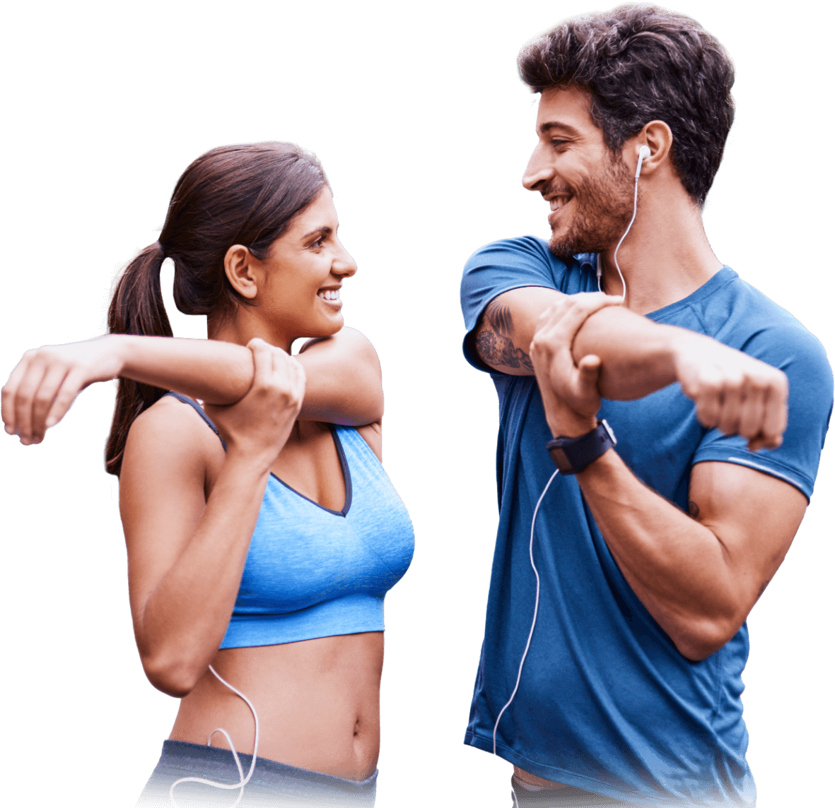 Imagem de dois atletas